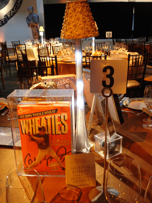 school auction centerpieces Night at Museum