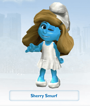 Smurf versus SMERF auction fundraiser