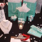 silent auction table display Tiffany