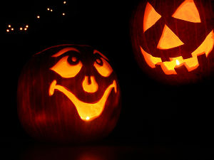Halloween pumpkin jack-o-lanterns
