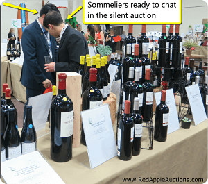 Wine silent auction idea sommeliers